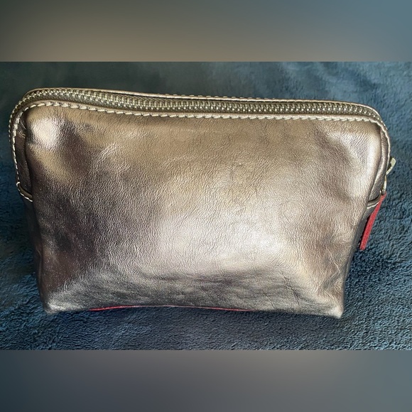 Cavalcanti metallic leather make up bag - Picture 4 of 9